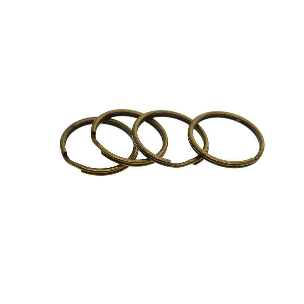 20mm (4/5 inch) Steel Split Ring – Pack of 100 / Key Chain Ring Connectors,