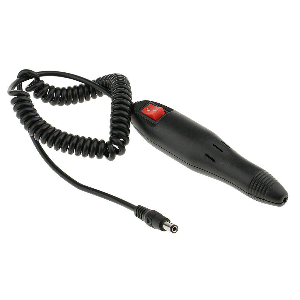 Low Heat Nail Drill Grinder Pen Handpiece Parts Supplies Tools Black