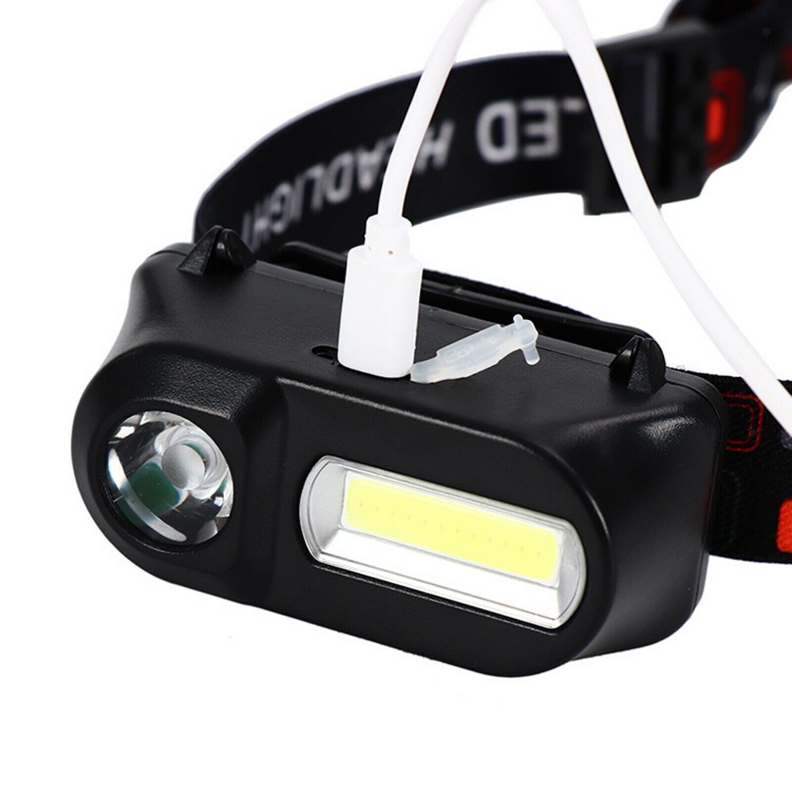 2X Headlight Camping Cycling Outage Fishing Head Torch Headlamp Work Flashlight