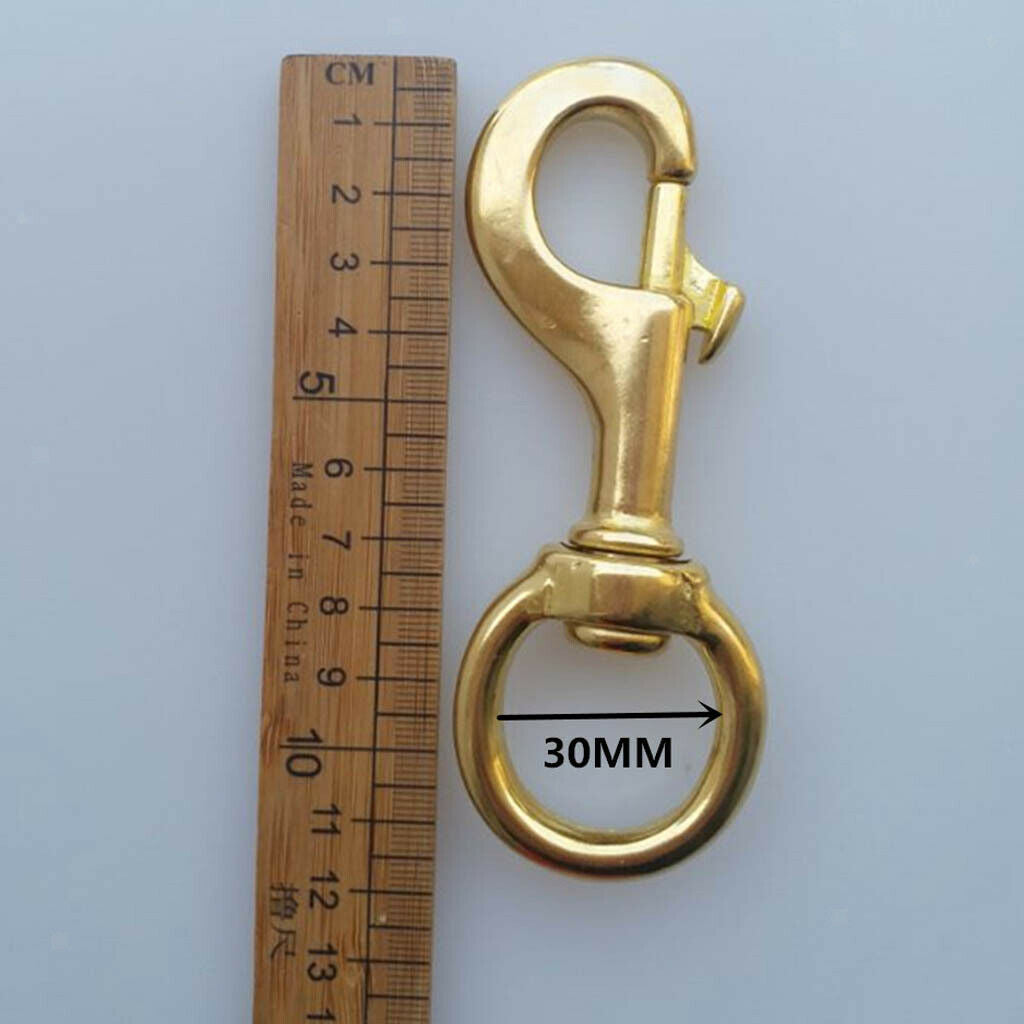 Strong Rotatable Eyelets Snap Lock Clips Made of Solid Brass for Diving