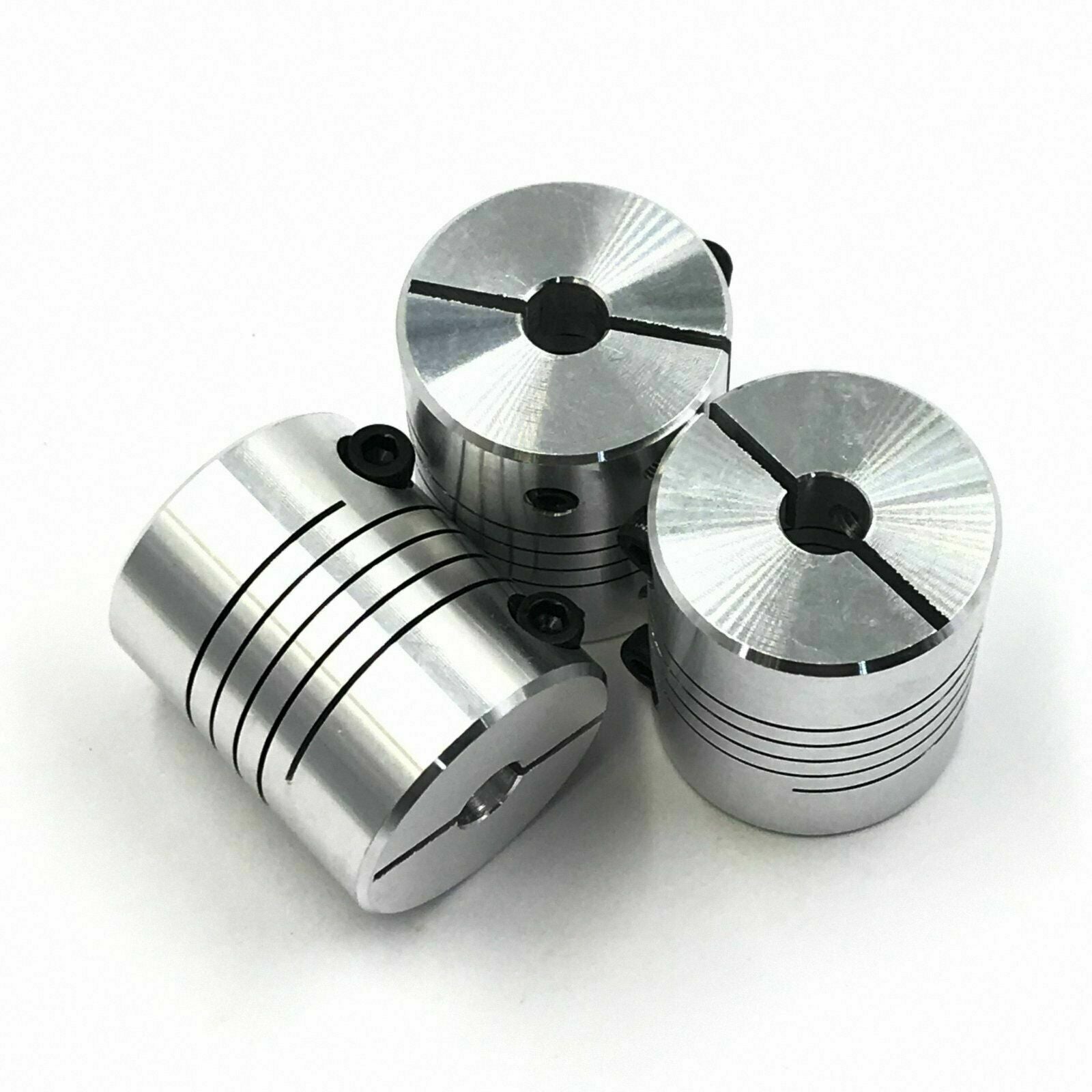 3pcs 10 x 10mm Flexible Shaft Coupling Stepper Motor Coupler Connector D25 L30