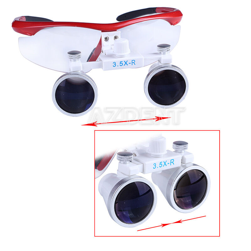 3.5X-R Dental Surgical Medical Binocular Loupes Magnifier Red