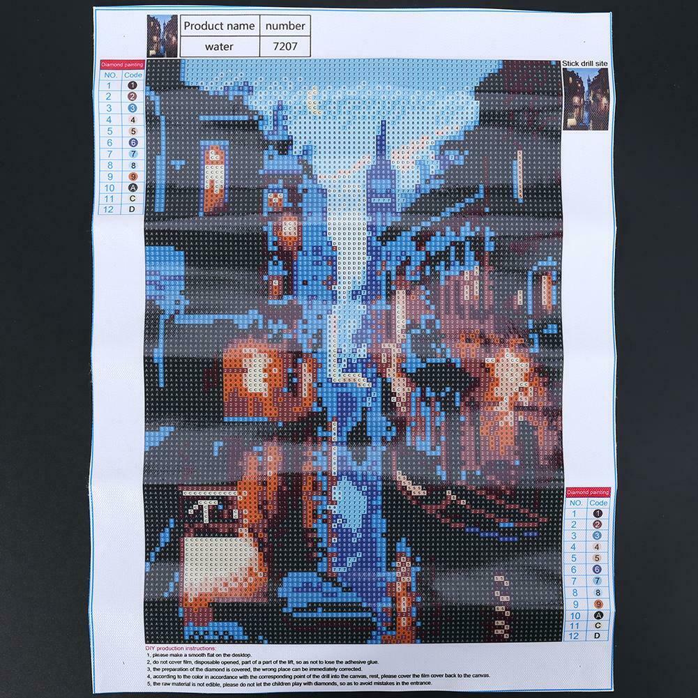 Embroidery Venice Town Full Drill DIY Diamond Painting Cross Stitch Decor @