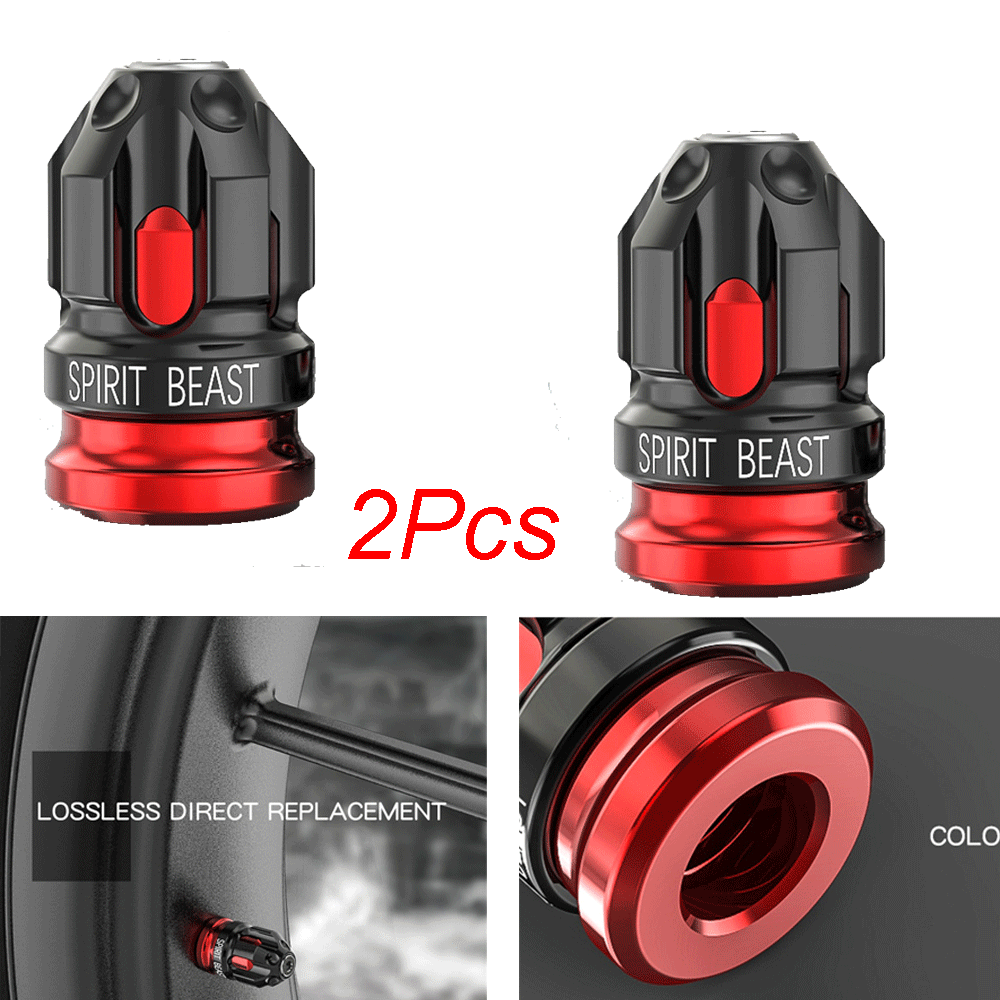2x CNC Motorcycle Tire Valve Caps Cover Electric Car Wheel Mouthpiece Decoration