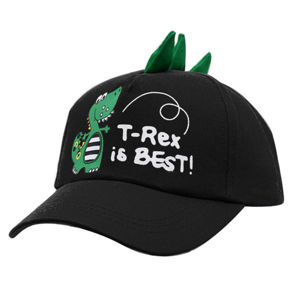 Unisex Kids Infants Boys Girls Adjustable Cotton Dinosaur Printed Baseball Cap