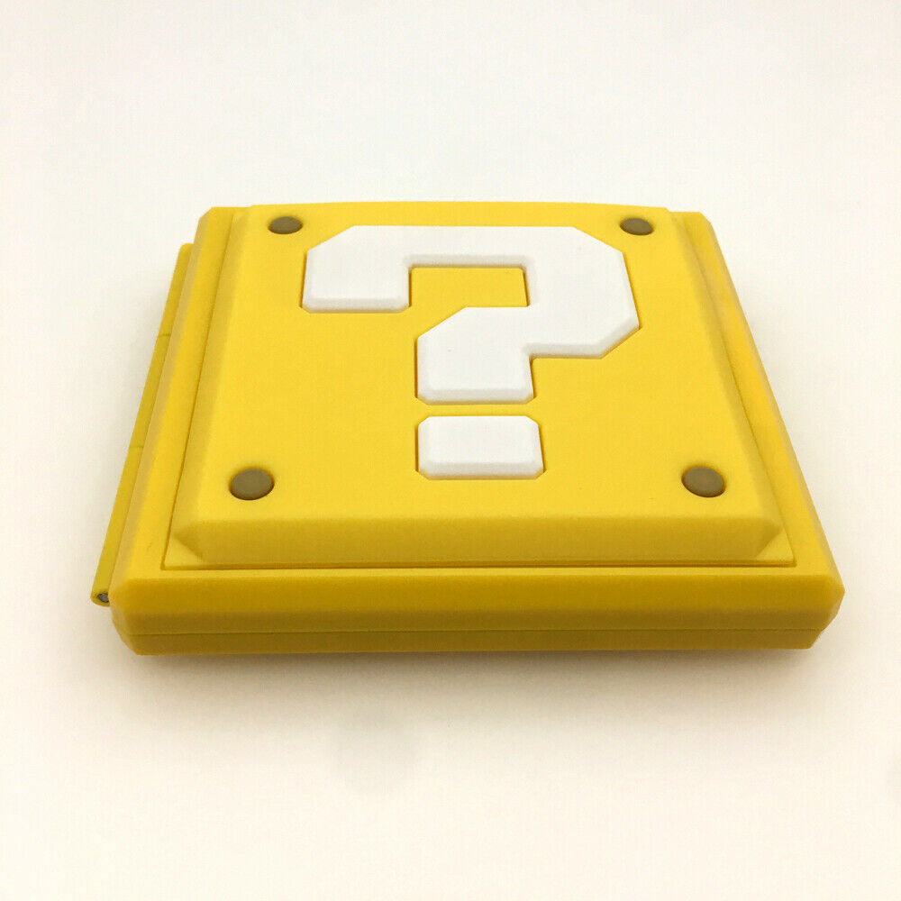 Yellow Mario 12 in 1 Portable Game Card Storage Case box for Nintendo Switch NS