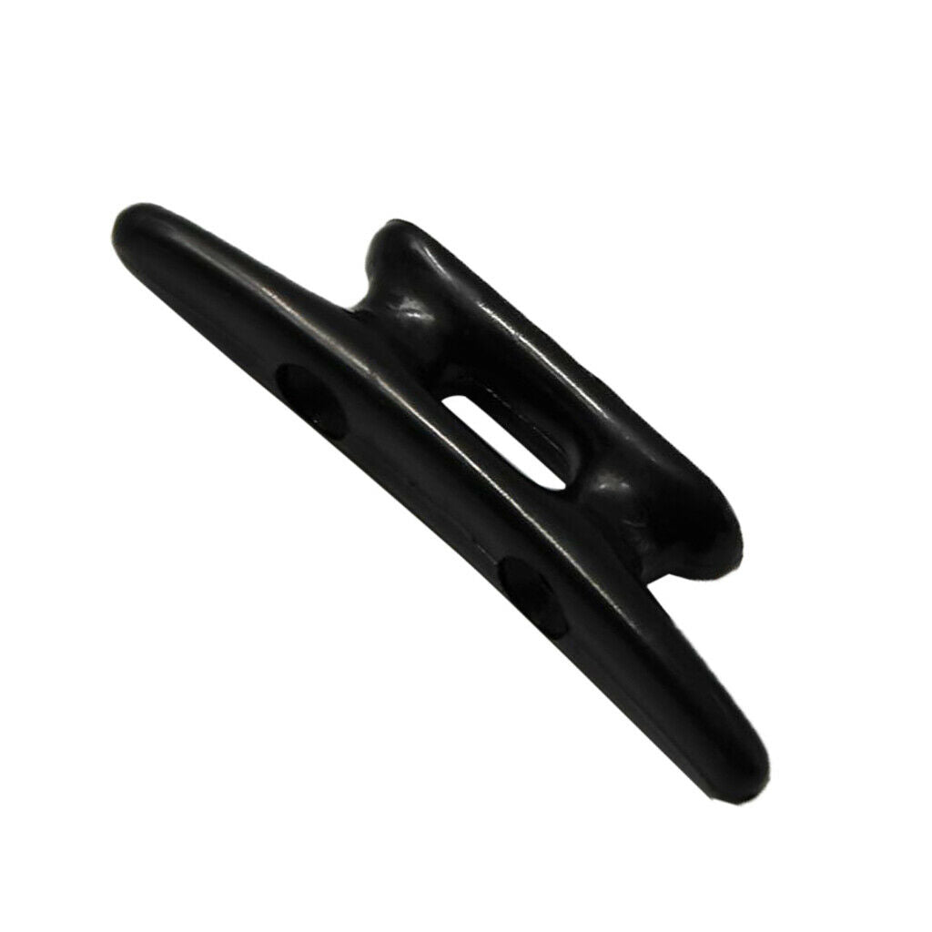 2pcs 3" Black Nylon Closed Base Marine Boat & Dock 3 inch Cleat