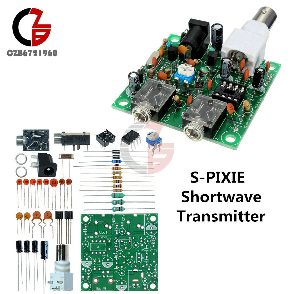 40M CW RADIO Shortwave Transmitter QRP Pixie Kit Receiver 7.023-7.026MHz S-PIXIE