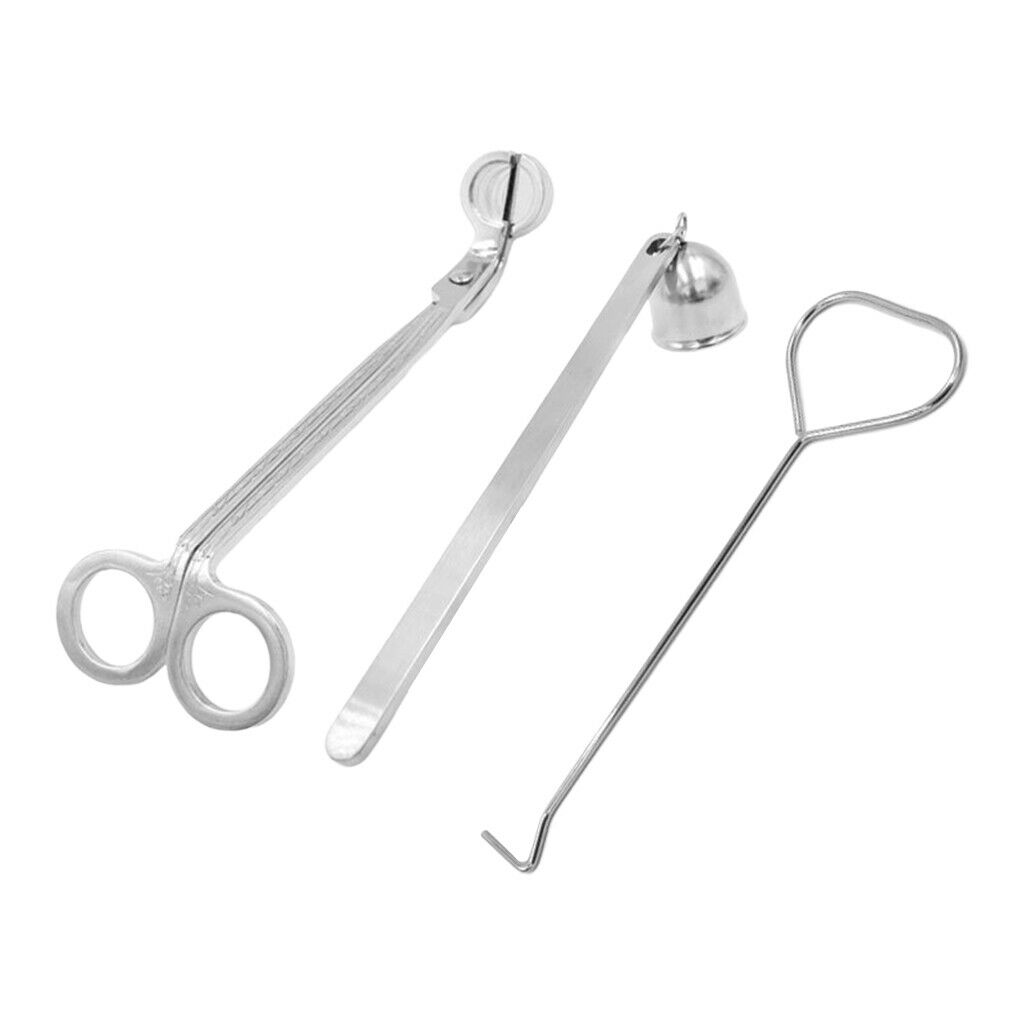 3PCS/Set Candle Wick Trimmer Snuffer Dipper Candlewick Cutter Tool Kit