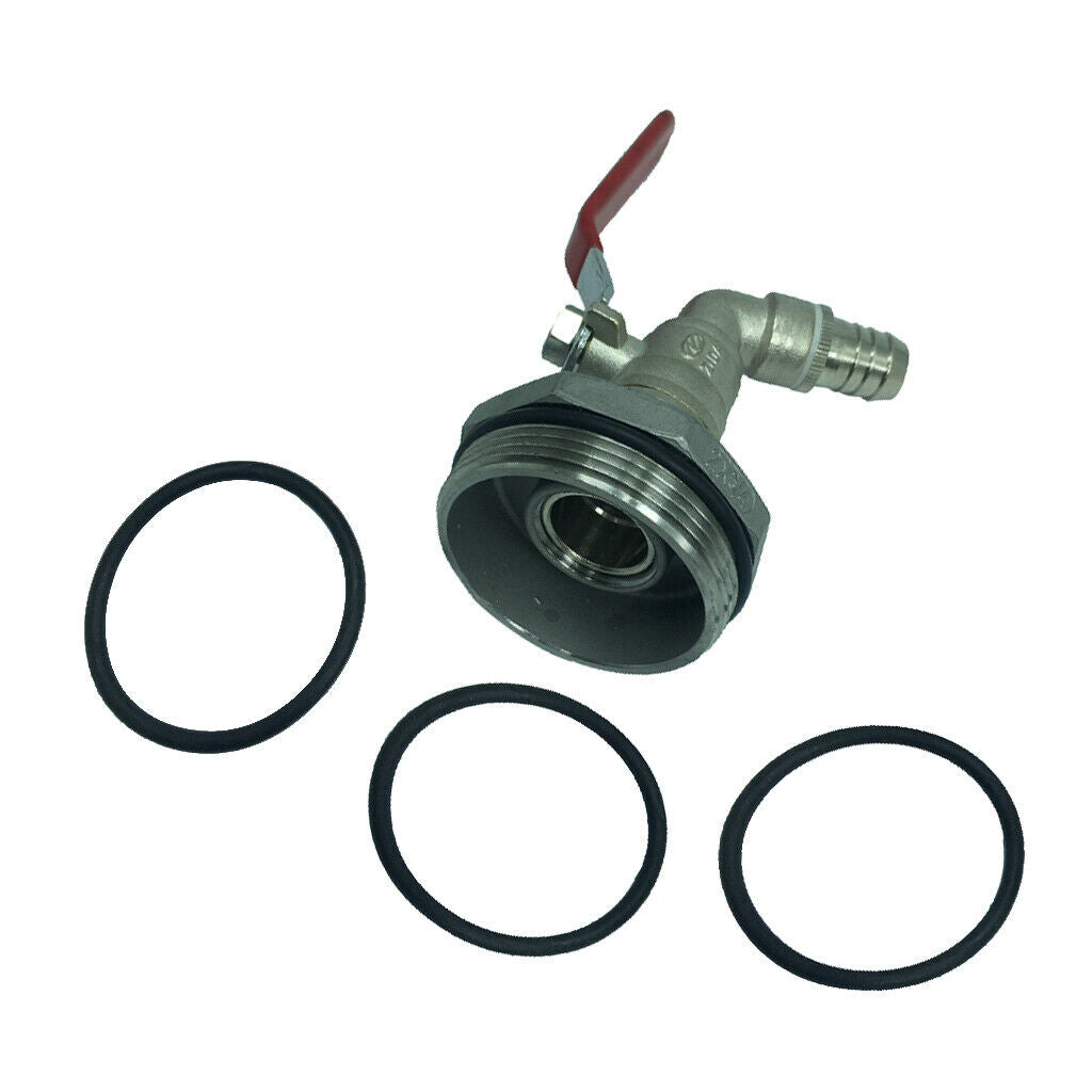45Â° Ton Barrel Valve Adapter Spigot Oil PVC Valve for 200/210L Barrel DN50
