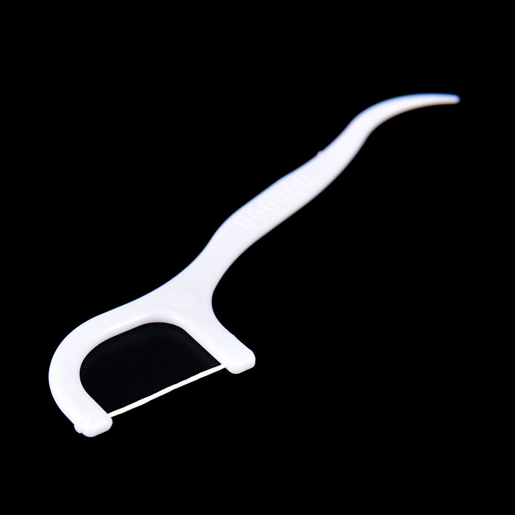 30Pcs/Box Sticks Health Tooth Clean Picks Dental Floss Flosser Toothpicks.l8