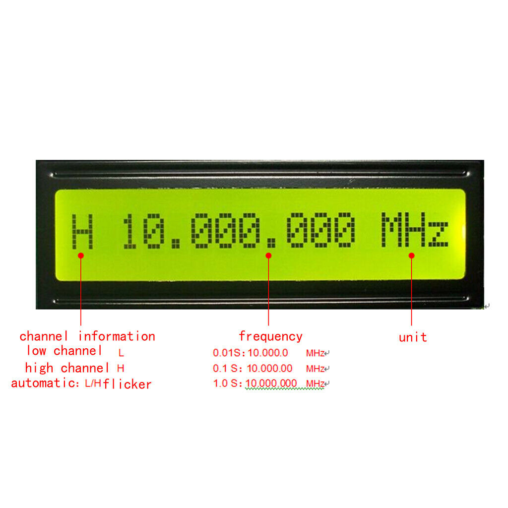 0.1MHz~1.2GMZ Signal Frequency Counter Cymometer Meter Module Digital