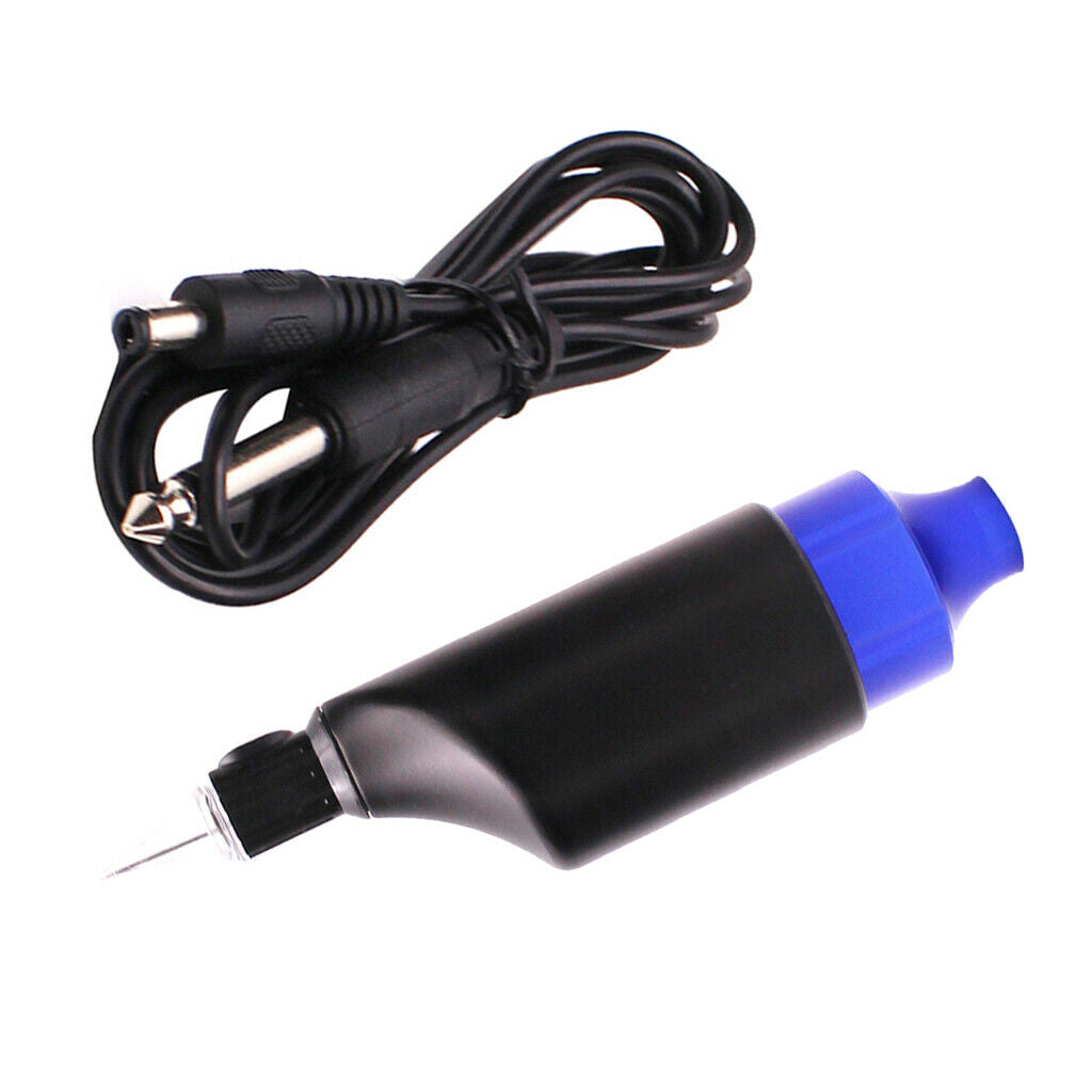 Adjustable Rotary Tattoo Machine Liner Shading  Kit For Permanent Makeup - Blue,