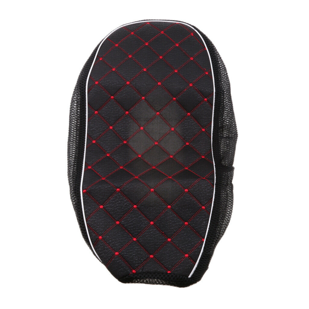 Black L + Red XL Motorcycle Electric Car Scooter Waterproof Seat Pad Cover