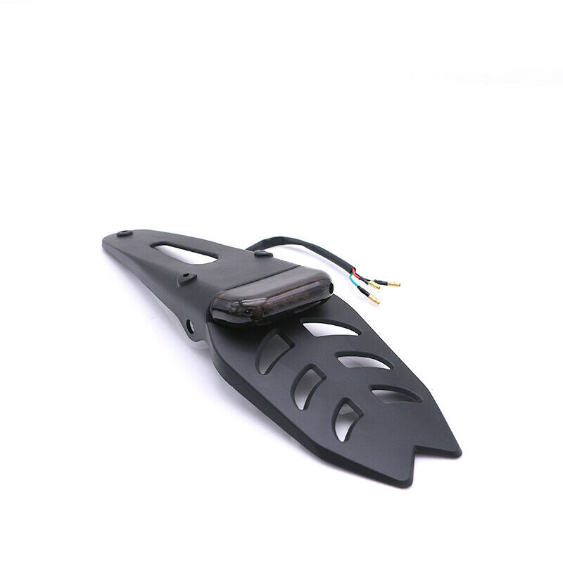 Off-road Dirt Bike Motorcycle Smoke Rear Fender Brake Fish Style Tail Light Lamp