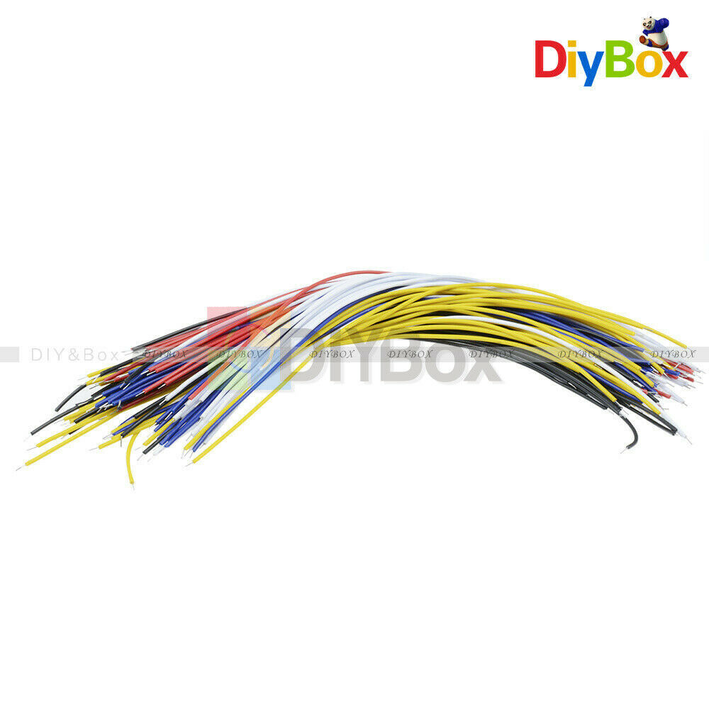 100PCS Colors Flexible Two Ends Tin-plated 20CM  Breadboard Jumper Cable Wires