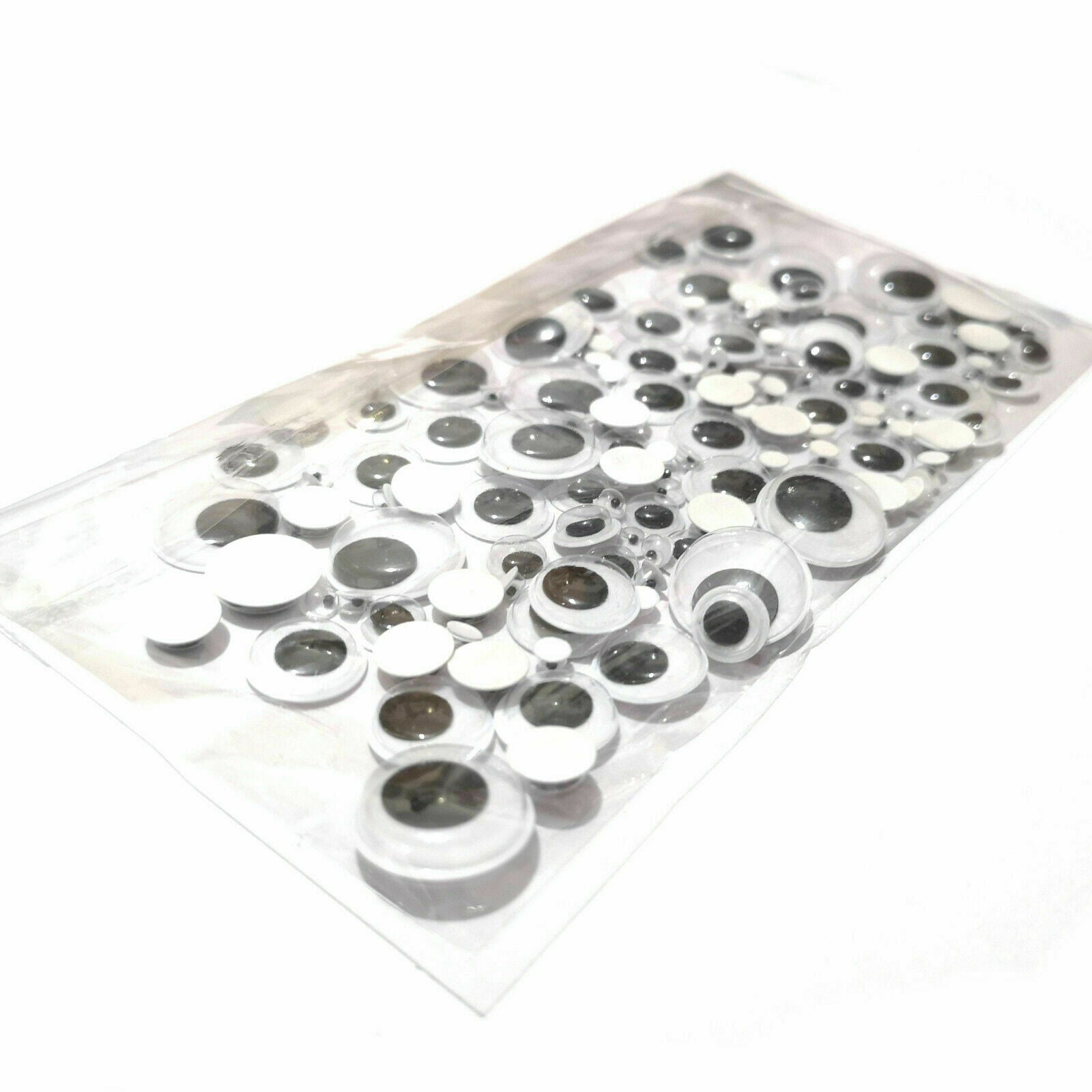 700 x MIXED WIBBLY WOBBLY GOOGLY EYES. CRAFTS, STICK ON STICKERS, SELF ADHESIVE