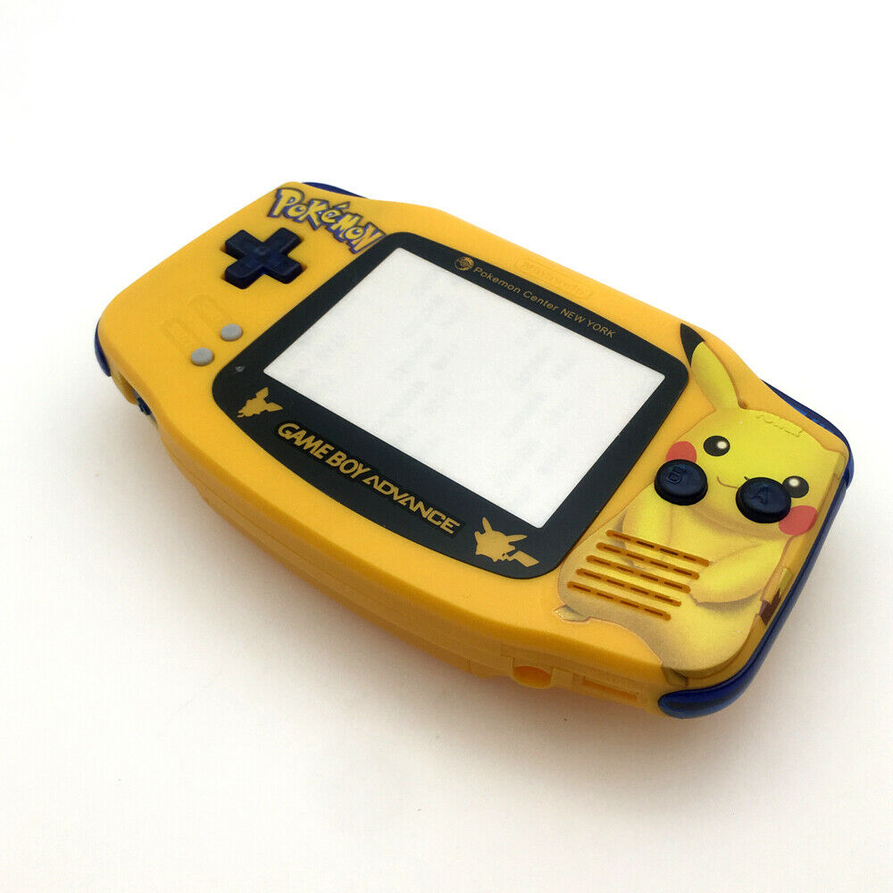Big Pika-chu Yellow Housing Shell Case cover for Game Boy Advance GBA Console