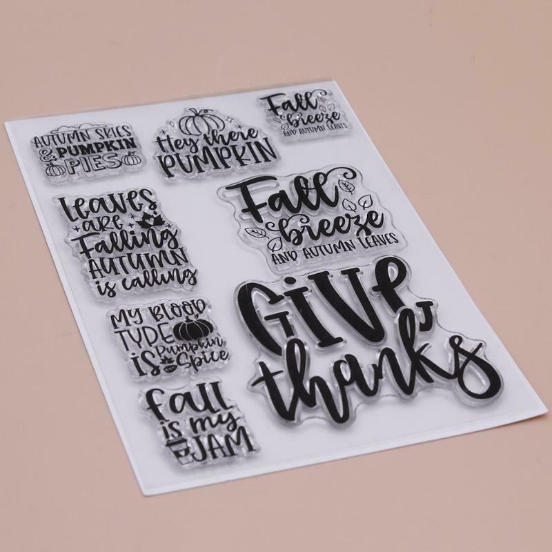 Thanksgiving Silicone Clear Seal Stamp DIY Scrapbooking Embossing Photo Album