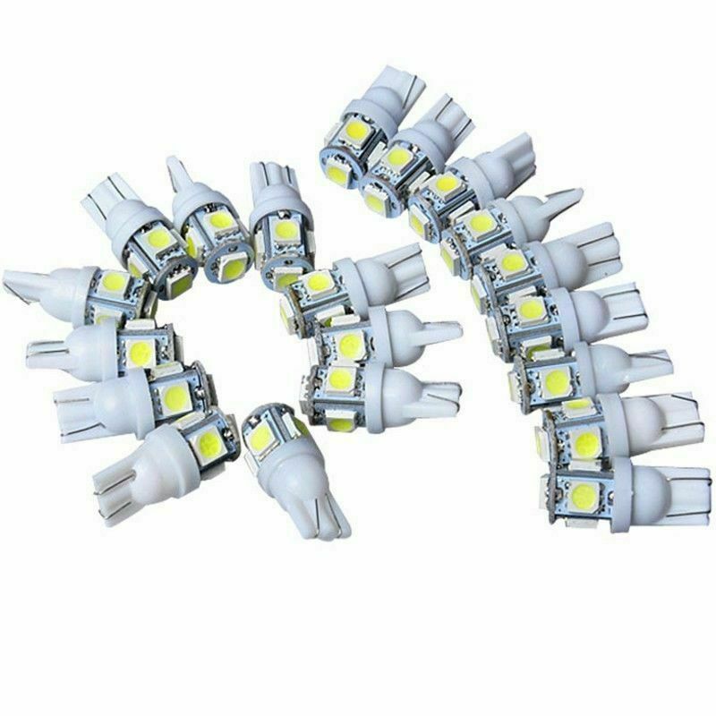 15Pcs T10 XENON LED Light Bulb 5SMD 5050 White Lamps Wedge 12V TAIL 194 168 USA