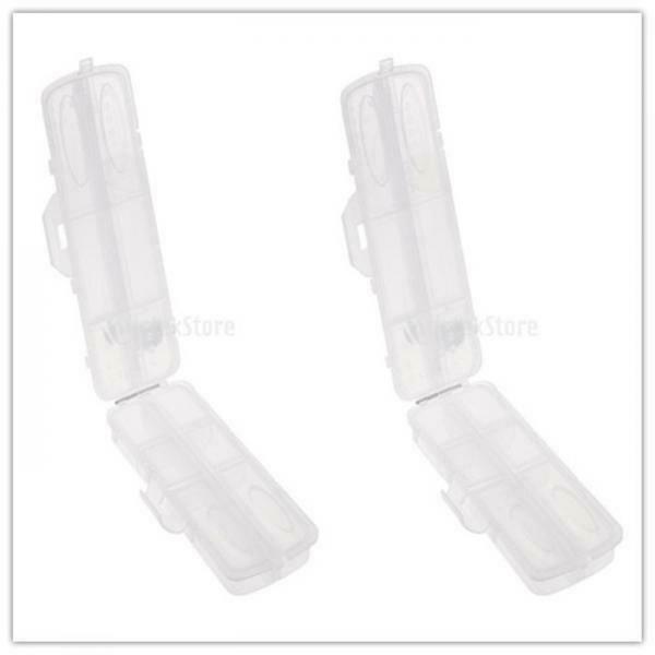 2PCS Fishing Lure Box Lures Baits Storage Case Accessories Pills Buttons