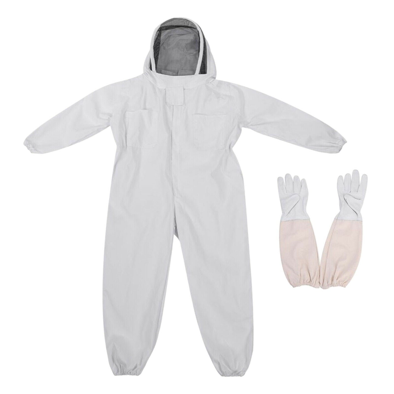 Professional Beekeeping Suit White Protective for Commercial Natural Apiary