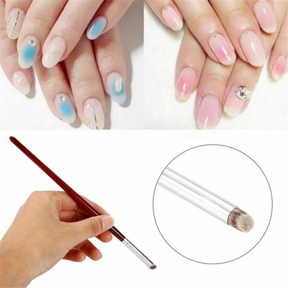 Manucure Gradient Nail Brush Dye Drawing Pen Ombre Brushes UV Gel Polish
