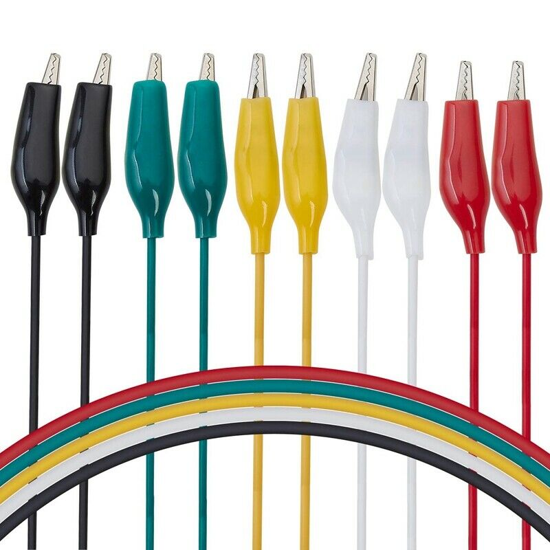 10 Colorful Alligator Clip Test Lines Double-Ended Alligator Clip Test Lines MX5