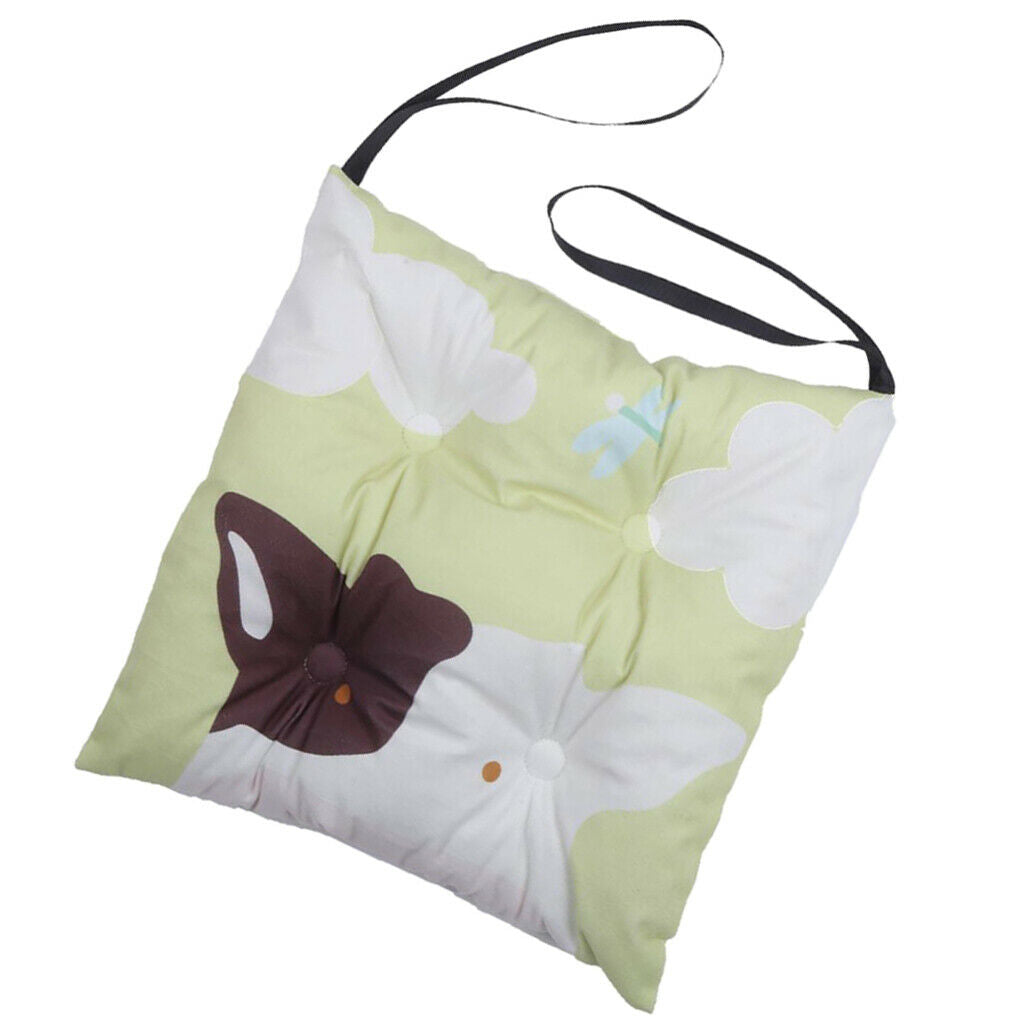 Square Cow Baby Children Chair Cushion Pads with Strap 40x40cm