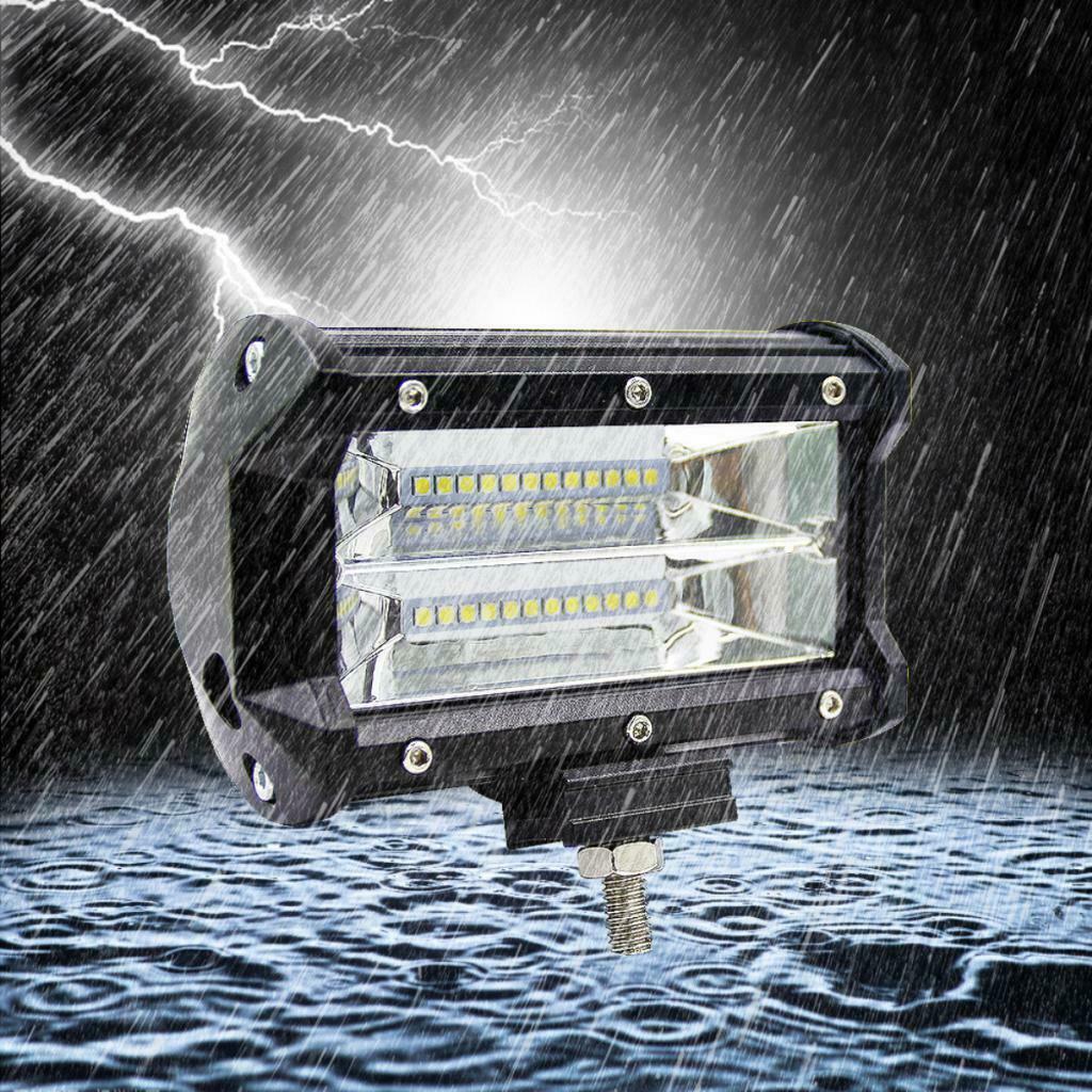 72W Car Truck Boat Tractor Roof Work Driving Spot Flood Light Outdoor