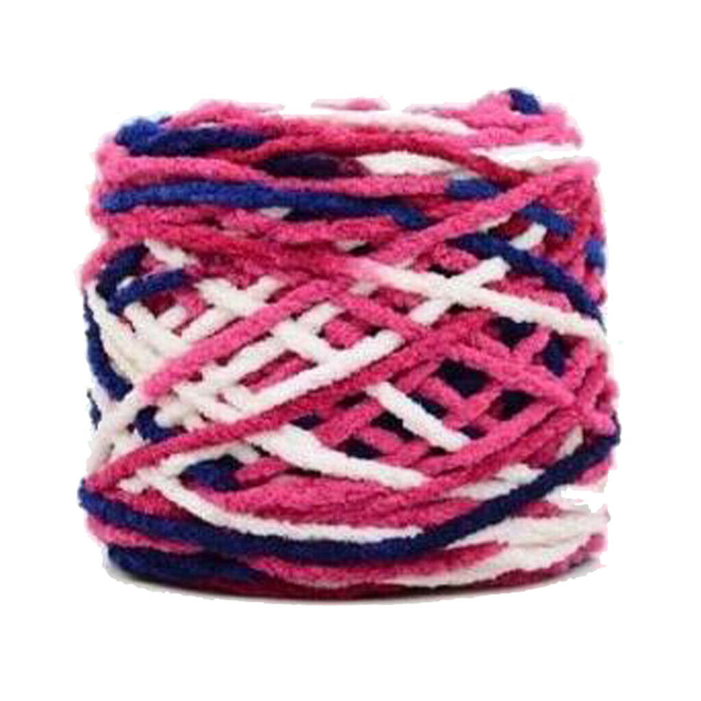 170g/Skein Knitting Yarn Chunky Colorful Wool Scarves Shawls White Purple