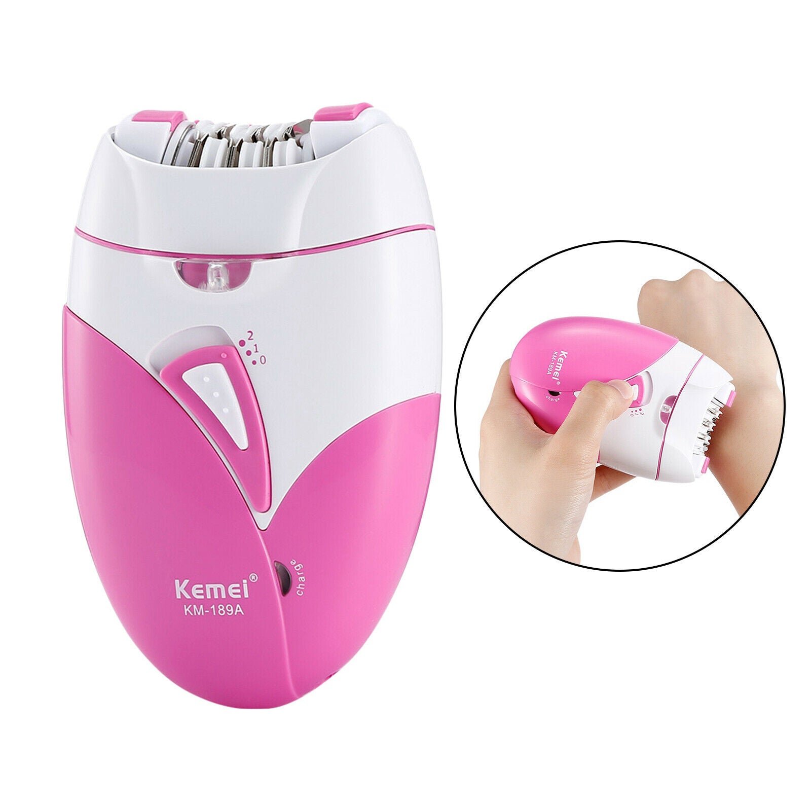 Rechargeable Shaver Epilator Gentle for Women Legs Underarms Bikini Facial