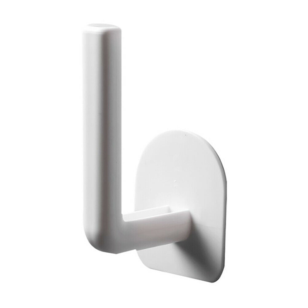 Punch-Free Paper Roll Holder Storage Hooks Paper Holder for Kitchen Bathroom