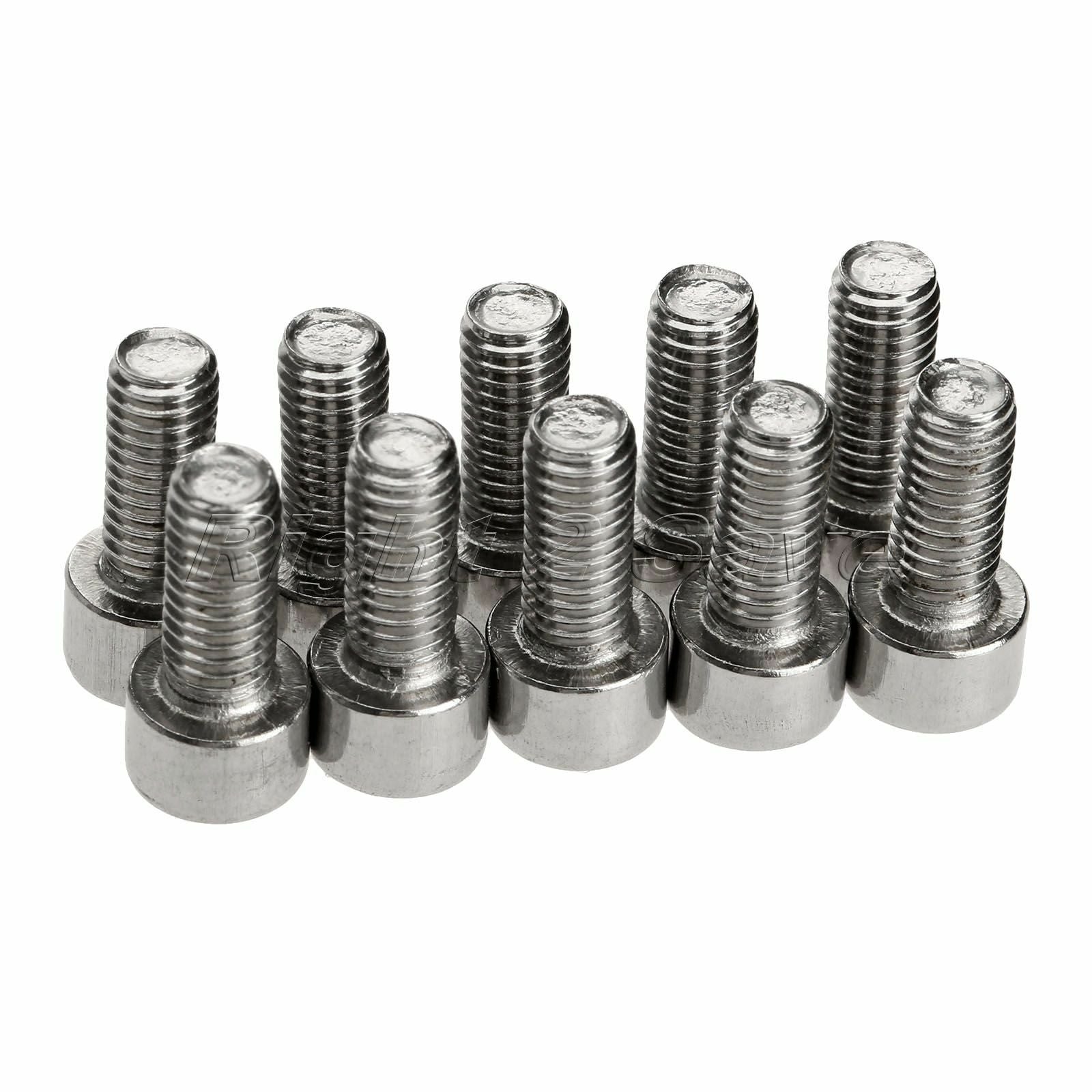 10Pcs Stainless Bike Bicycle Water Bottle Cage Bolts Holder Screws Inner Hexagon