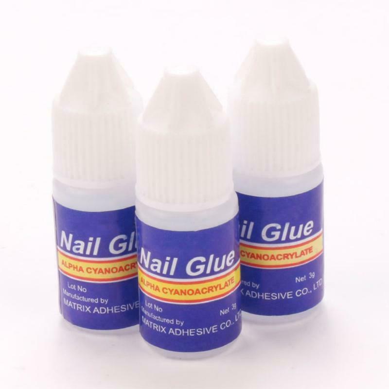 Fast Drying Nail Glue for False Nails Glitter Acrylic Decoration False Nail Tip