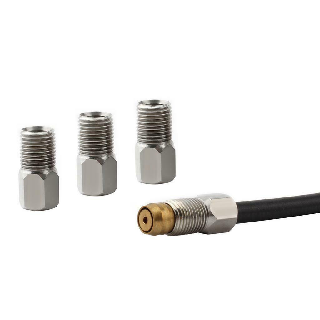4 Pieces Bike Brake Hose Connector Hydraulic Brake Oil Hose Fitting Screw,
