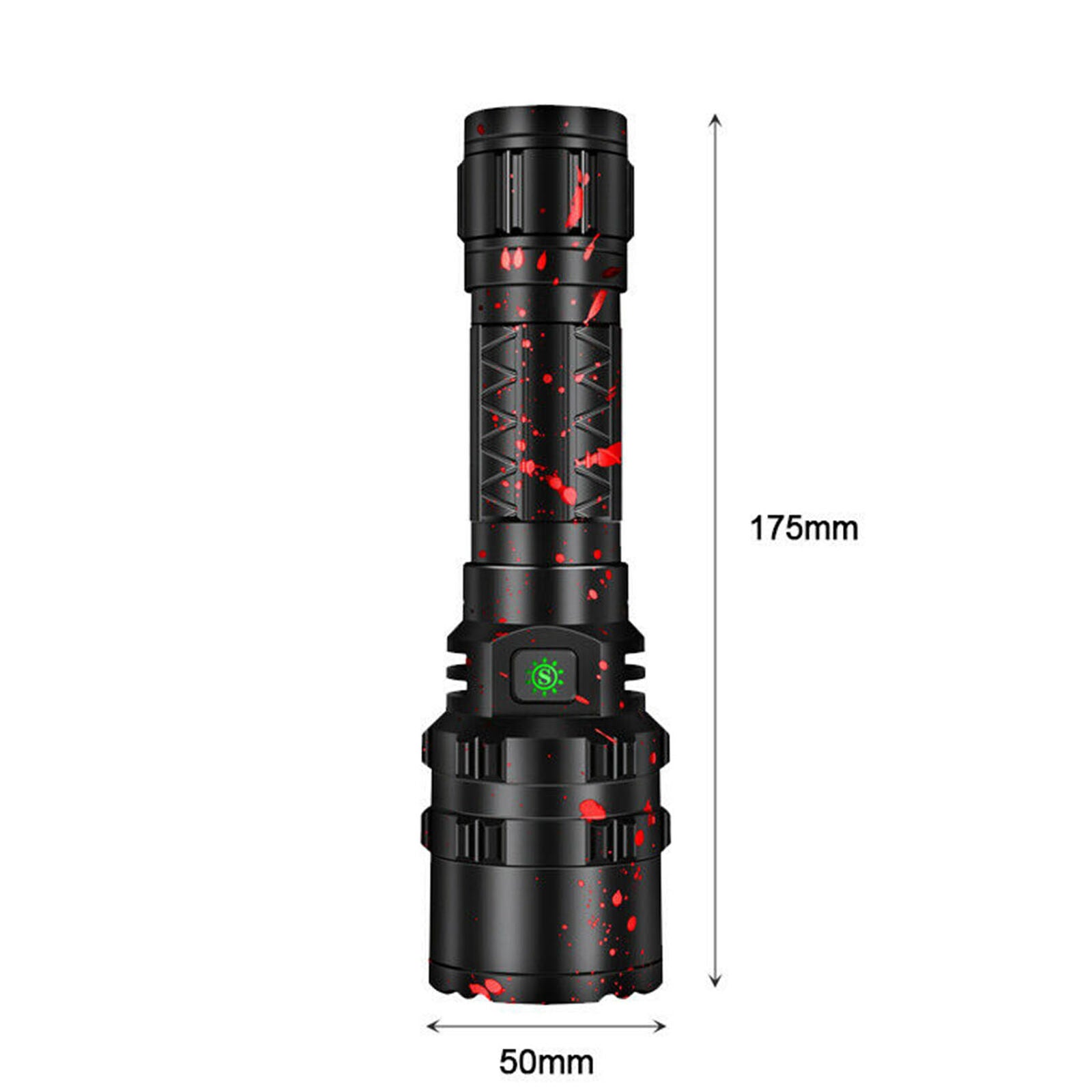 100000LM XHP50.2 LED Flashlight LED USB Charging Lamp High Power Battery