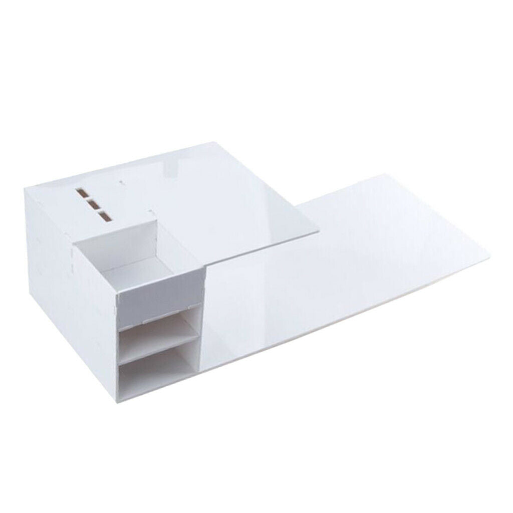 White Acrylic Eyelash Extension Organizer Storage Pillow Shelf for Salon Makeup