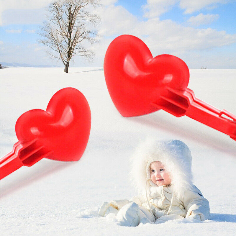 Heart Shape Winter Snow Shape Snowball Maker Clip Clamp Kids Toys Im
