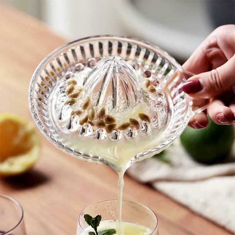 Glass Manual Juicer Citrus Fruit Juicer Kitchen Orange Lime Lemon Squeezer Fruit
