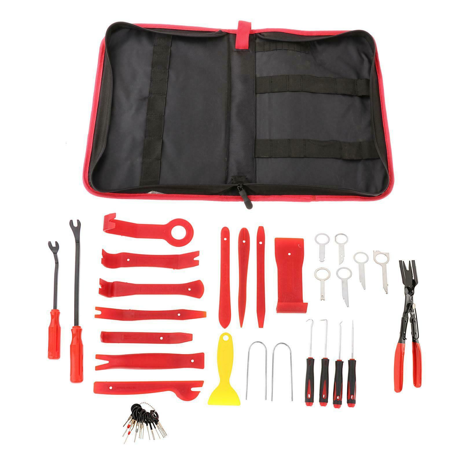 38 Pieces Portable Car Panel Removal Pry Tools Set w/Storage Bag Premium