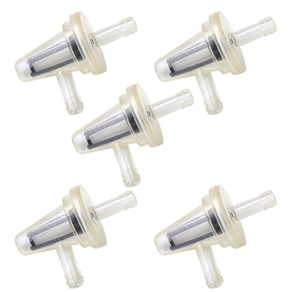5x 90 Degree Right Angle Gas Fuel Filter Fit for Motorcycle 1/4" 6mm 7mm Hose An