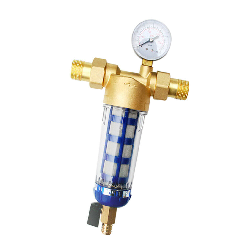 Home Water Pre-Filter System Spin Down Sediment Water Filter 0.5inch