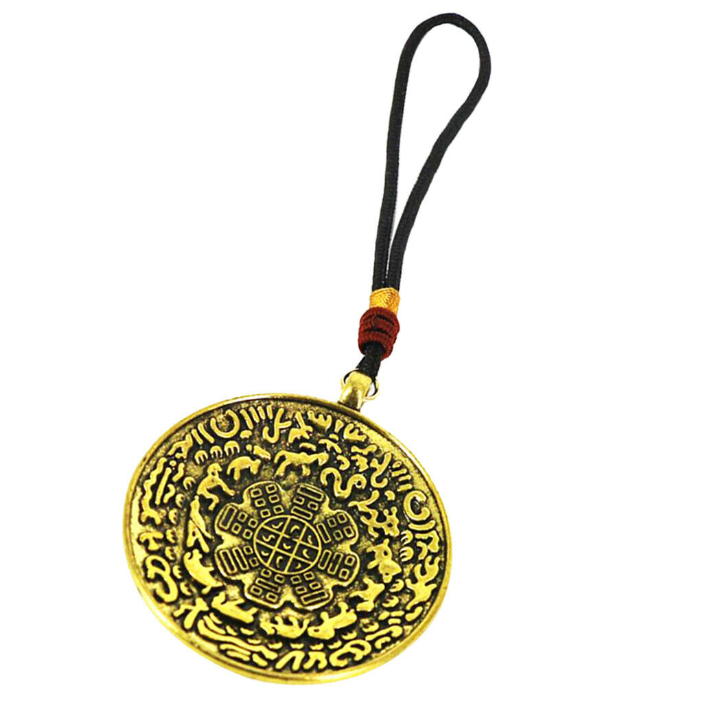 Tibetan Buddhism Eight-diagram-shaped appetizer Amulet Hang Penadnt