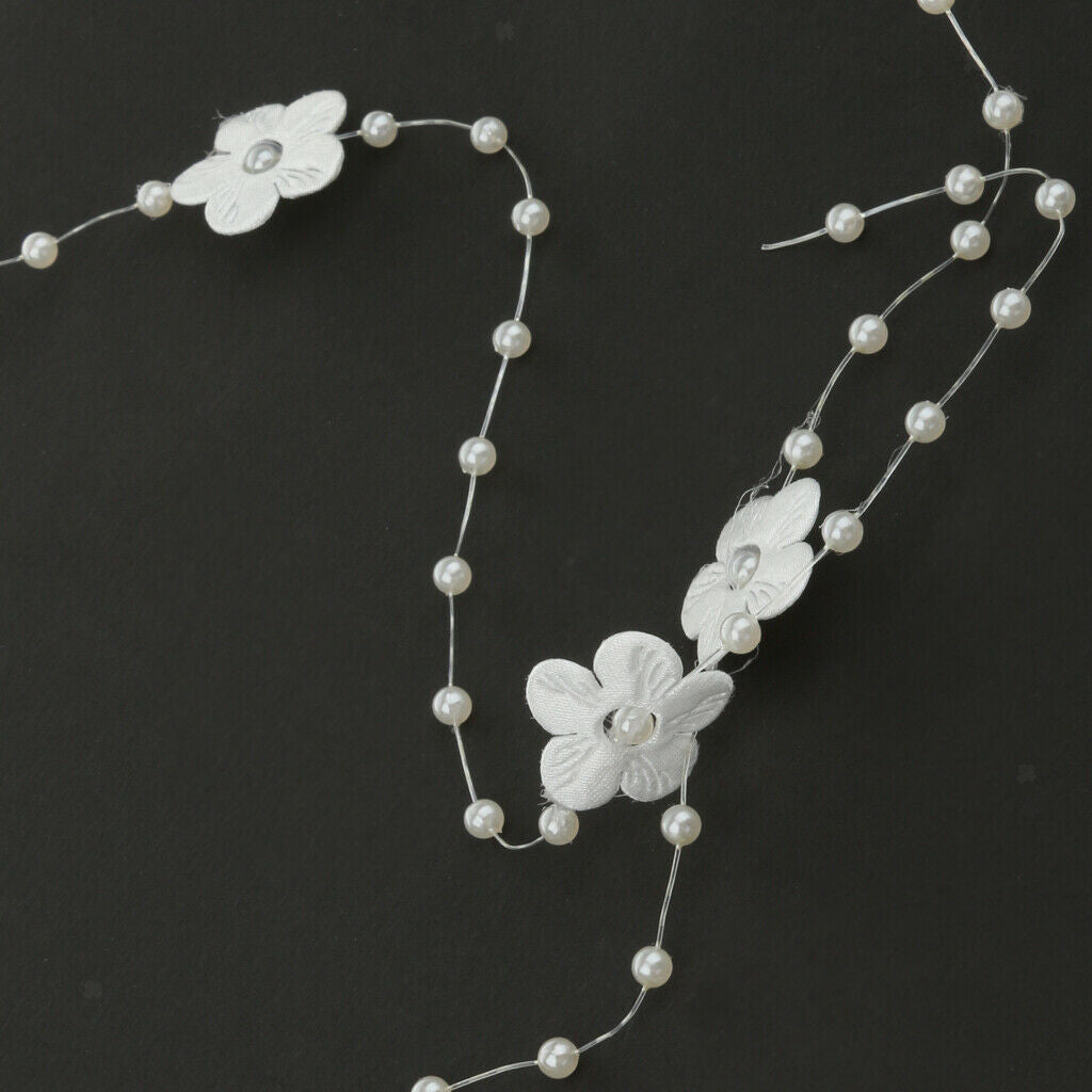 Fishing Line Pearls/Flower Chain Garland Chandelier Hanging Wedding Supplier