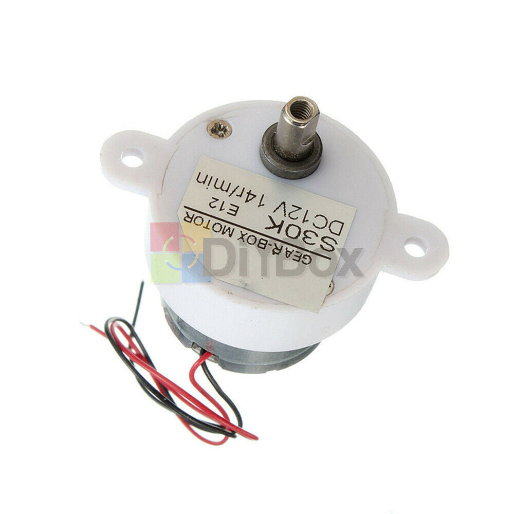 DC 12V 14RPM 2 Wires High Torque Electric Geared Box S30K Reduction Motor