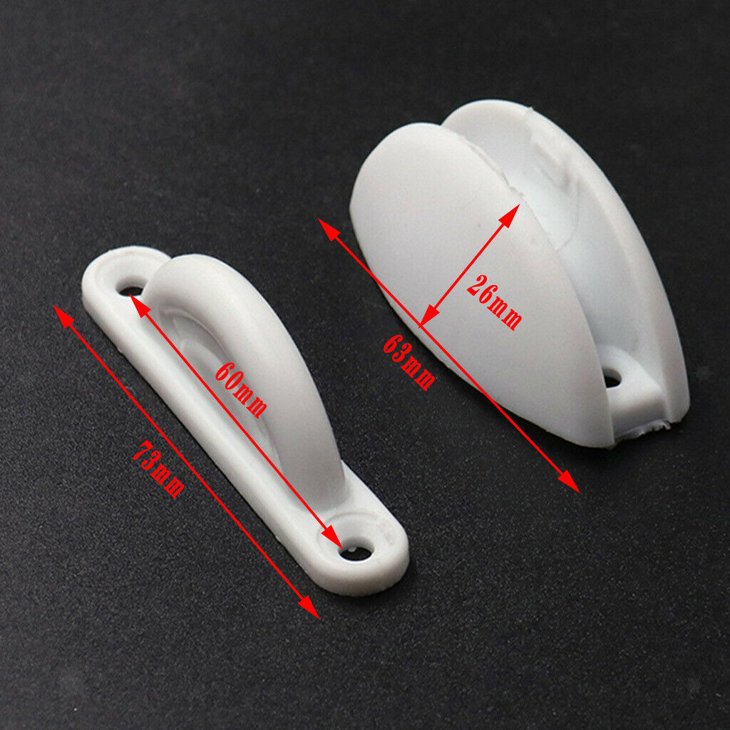 Door Catch Stopper Baggage Door Latch Cupboard RV Boats Cargo Trailer White