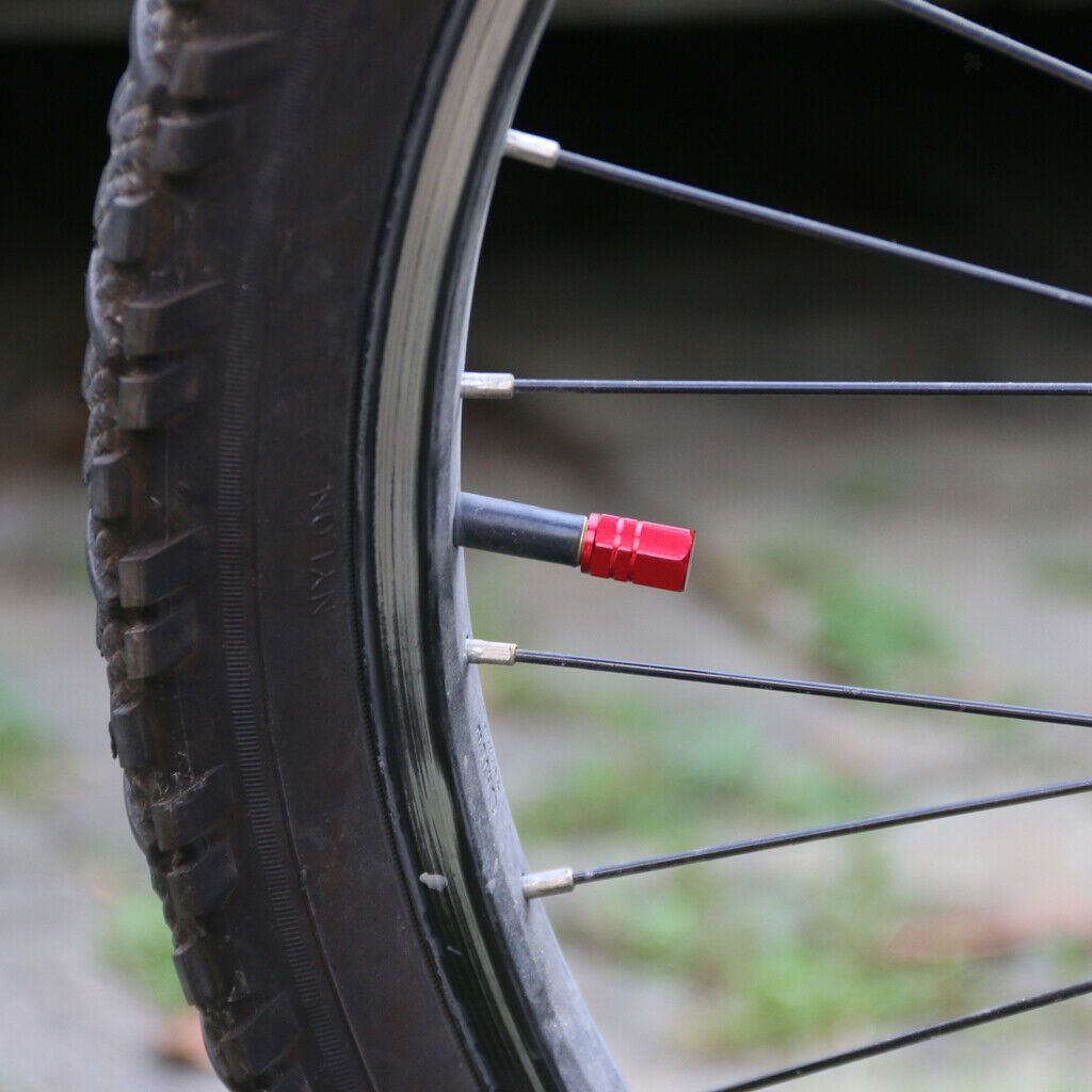 10pcs Car Motorcycle Tire Tyre Schrader Valve Cap Truck Bike Valve Cover Red