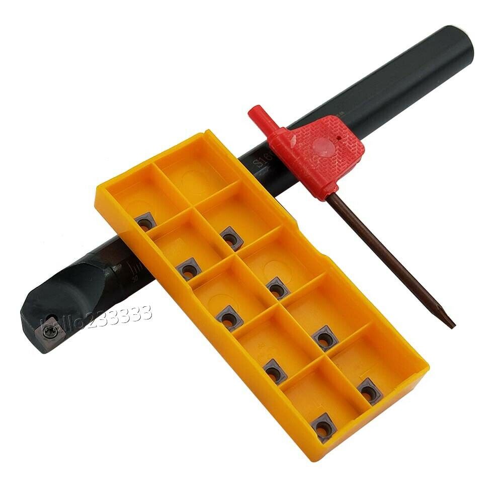 95° S16Q-SCLCL06 Lathe Boring Bar Turning Holder + CCMT060208 BP1125 CNC inserts
