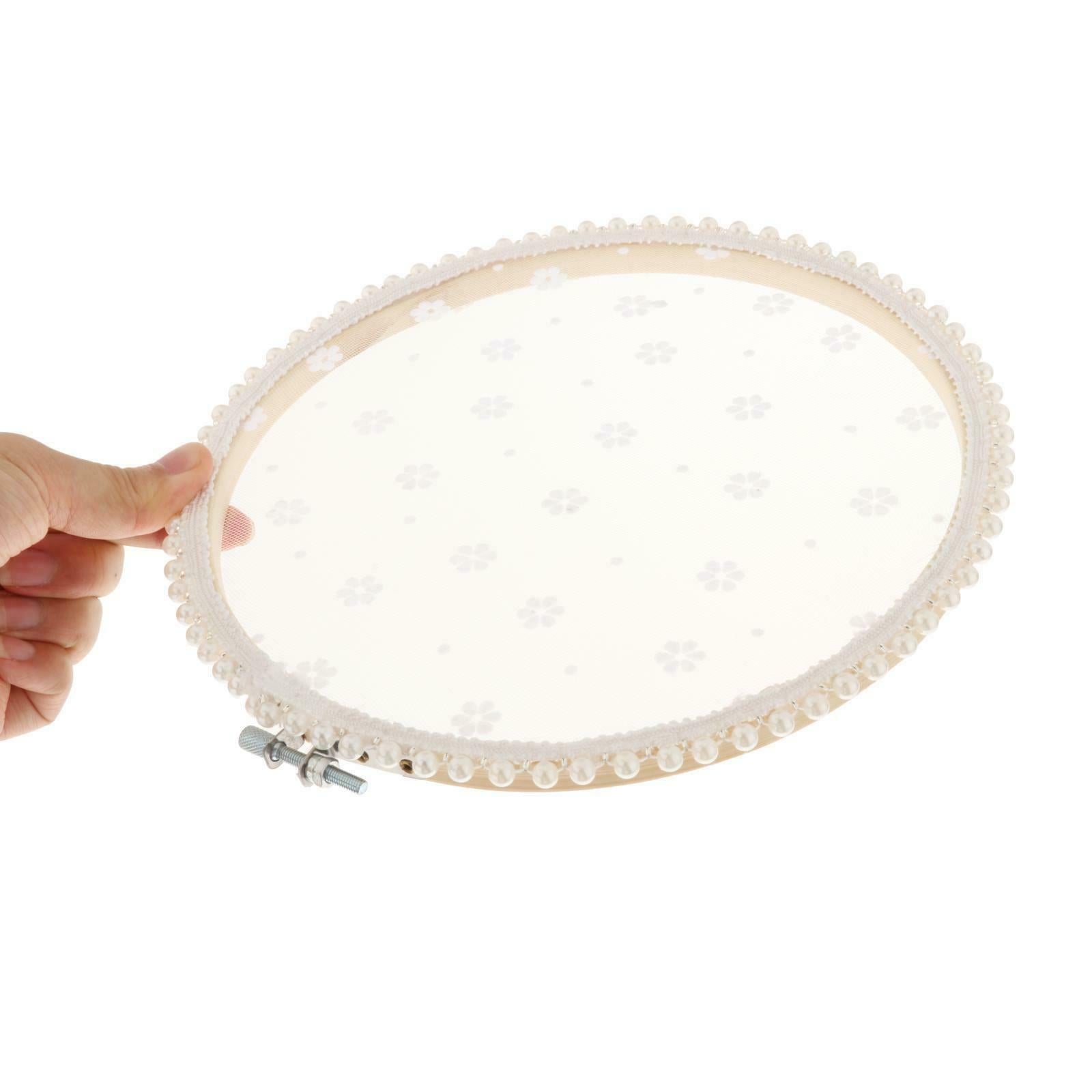 Earring Holder Stand for Women White Flowers Lace Disc for Party Photography